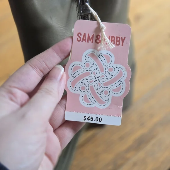 Sam & Libby Women's Dark Green Ankle Boots - Picture 4 of 6